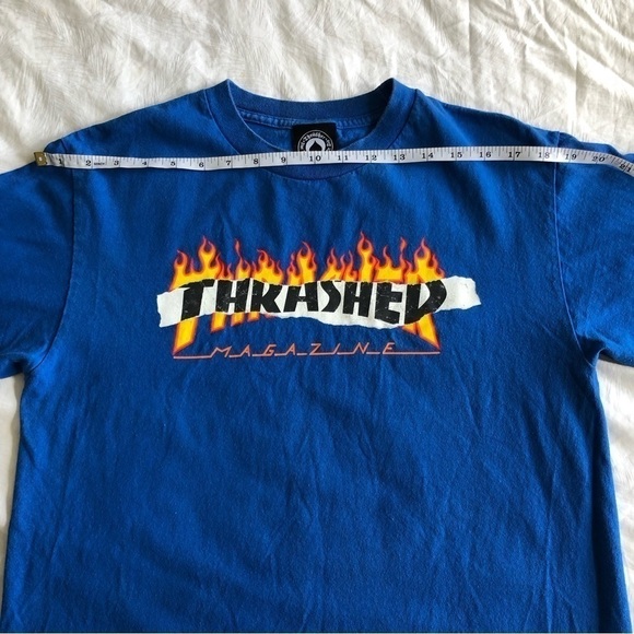 Thrasher Flame Graphic Tee Shirt - Picture 3 of 8